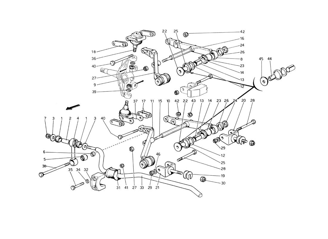 FRONT SUSPENSION - WISHBONES
